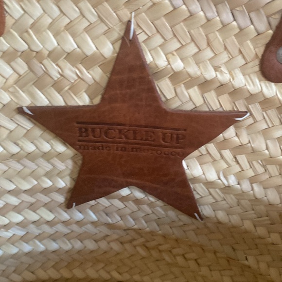 Made in Morocco FRENCH MARKET BASKET brand: BUCKLE UP” - Picture 2 of 3